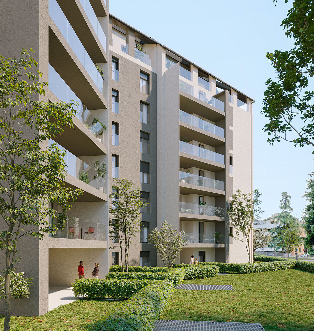 Residenza Le Viole Monza - spazi esterni e parti comuni